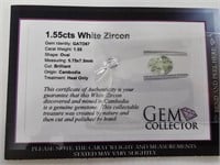 1.55cts White Zircon
