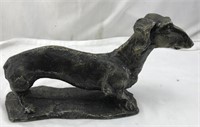 Cast Iron Dachshund Statue by Henry Collection