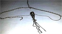 8 in skull necklace