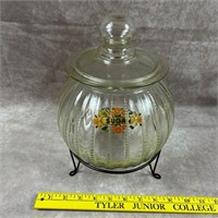 Glass Sugar Canister Jar