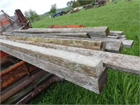 Pile of old mixed used 2 x4" & posts