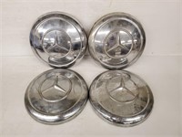 Set of 4 Vintage Mercedes Wheel Hub Caps