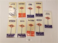 Selection of 9 Vintage D-X Motor Fuel Road Maps-50