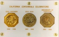 California Centennials 3-Coin Gold Rush Set
