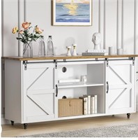 4ever2buy Farmhouse Buffet Sideboard Cabinet with