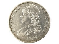 1834 Bust Half Dollar, Large Date, Small Letters