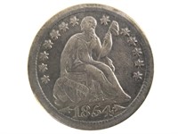 1854 Seated Half Dime with Arrows