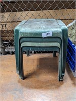 (3) Plastic Stools