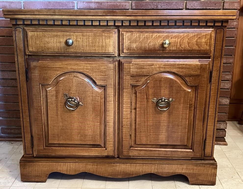 Sideboard Cabinet 38”x 19”x 32 1/2”, wood and