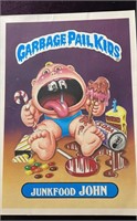 Garbage Pail Kids Large 5x7 Junkfood John Trading