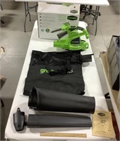 Green Works electric blower/mulcher