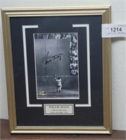 Willie Mays signed photo