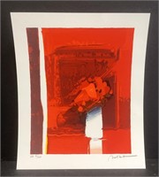Emile Bellet ‘Rouge’ Lithograph