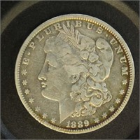 US Coins 1889-O Morgan Silver Dollar, circulated