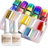 Aliciya 20 Rolls Nail Foil Decal