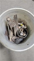 Bucket of hinges and misc