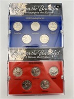 2018 US America The Beautiful Mint P&D Sets