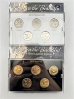 US America The Beautiful Mint Sets-Platinum & Gold