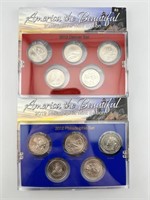2012 US America The Beautiful Mint P&D Sets