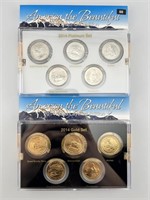 US America The Beautiful Mint Sets-Platinum & Gold