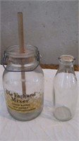 Gallon Churn Jar & Milk Bottle