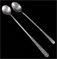 Pair of Navajo Sterling Silver Tea Spoons