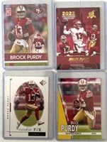 4 Brock Purdy rookie football cards