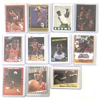 11  MIchael Jordan basketball cards