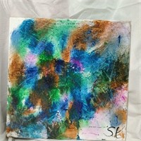 Cool Colors Tie Dye Style  Art Board Paint