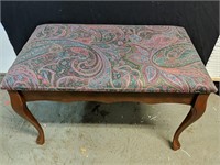 Storage bench with costumized upholstered top 30"