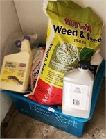 Tote with weed and feed plus more