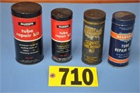 Vintage Allstate tin tube repair kits, X's MONEY