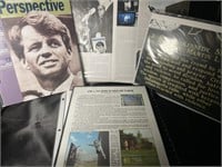 IN Archival 5 Piece of Robert Kennedy News Coverae