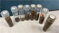USA Small Cents, Various Quantities in Tubes,