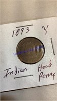 1893 Indian head penny