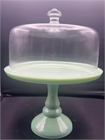 Jadeite Domed Cake Stand