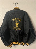 Vintage DeLong Hawkeye Area Wrestling Club Jacket