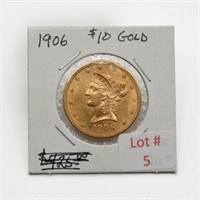 1906 Liberty Head $10 Gold Coin