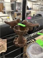 IRON DECORATIVE BIRD BATH PIECE