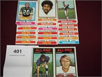 Misc. 1974 Topps Football Cards (20)