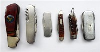 (6) VINTAGE KNIVES - CASE XX PEANUT,