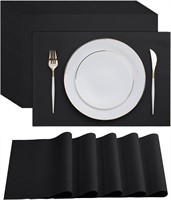 100pcs Disposable Black Paper Placemats