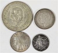 4 Silver Content International Coins