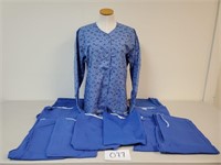 5 Women's Small Medline Scrub Sets & 1 Long Sleeve