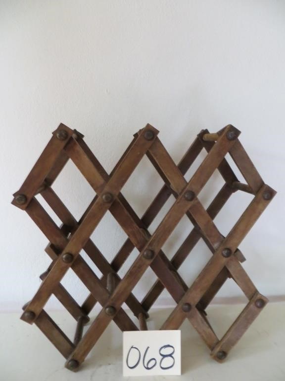 Vintage Wooden Wine Rack - Good Condition