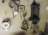 Contents of Wall, Clock Cases, Works, Wall Clocks