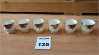 Set of 6 Royal Albert Old Country Roses Mugs