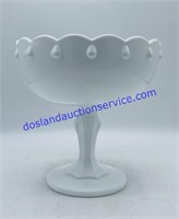 Milk Glass Pedestal  Candy Dish