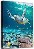 Ocean Canvas Turtle Art