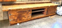 12'x30" workbench w/ wood vise